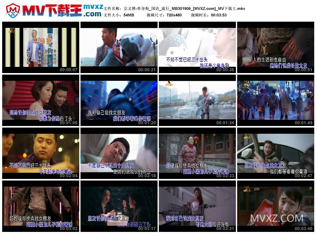 宗义博-单身狗_国语_流行_MB301906